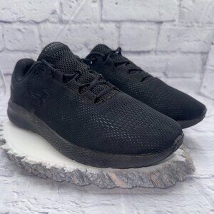 Under Armour Mens Charged Pursuit 2 3022594 Black Running Shoes Sneakers 12 4E